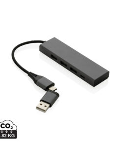 Terra Hub aus RCS recyceltem Aluminium mit 3 USB-Anschlüssen