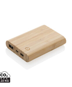 5.000mAh Bambus-Powerbank