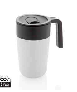 GRS recycelte PP und Stainless Steel Tasse mit Griff