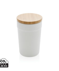 GRS rPP-Becher mit Bambusdeckel