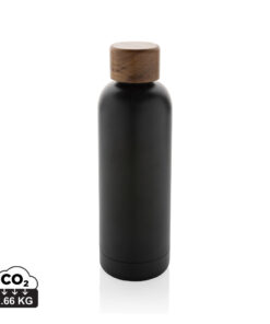 Wood Vakuumflasche aus RCS recyceltem Stainless-Steel