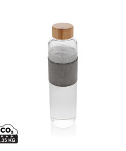 Impact Borosilikat-Glasflasche mit Bambusdeckel