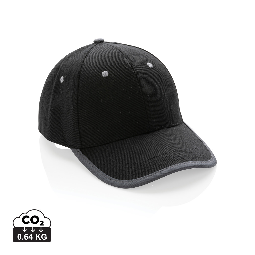 Impact AWARE™ 280gr Brushed rCotton 6 Panel Kontrast-Cap 3 Impact AWARE™ 280gr Brushed rCotton 6 Panel Kontrast-Cap