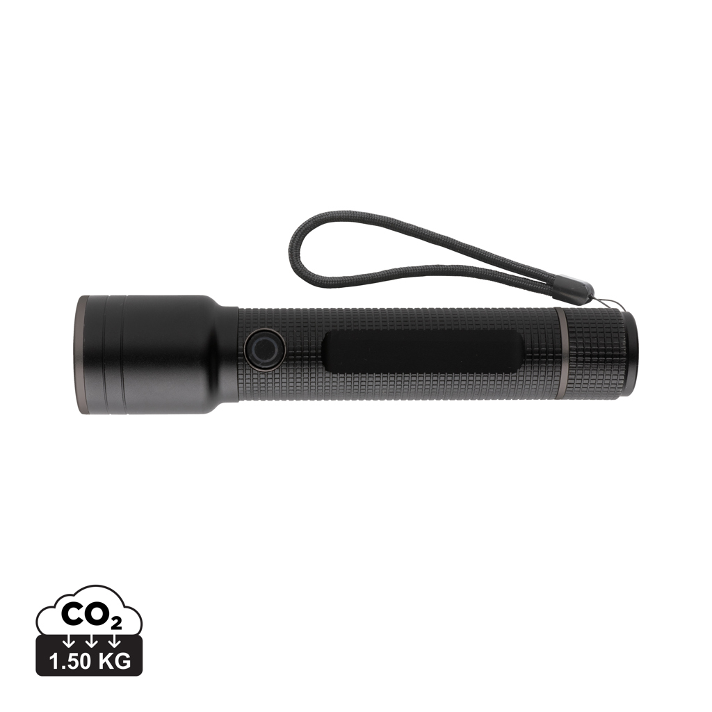 Große Gear X Taschenlampe aus RCS recycelt. Alu mit USB-Akku 3 Große Gear X Taschenlampe aus RCS recycelt. Alu mit USB-Akku