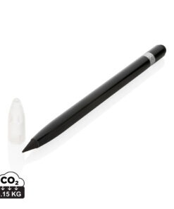 Tintenloser Stift aus Aluminium mit Radiergummi
