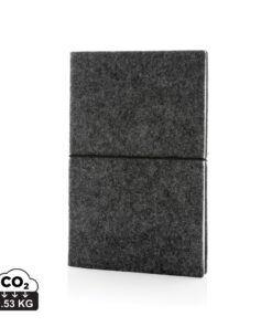 A5-Softcover-Notizbuch aus GRS zertifiert recyceltem Filz