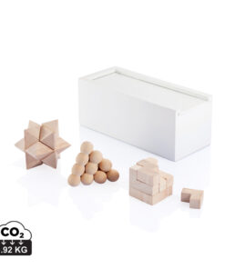 3-tlg. Denkspiel Set