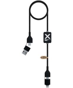SCX.design C32 60W Ladekabel mit Schalter und Leuchtlogo