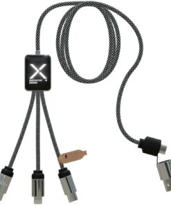 SCX.design C33 60W Typ C Ladekabel mit doppeltem Leuchtlogo
