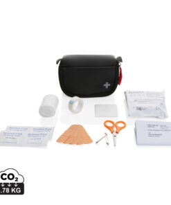 Kleines Erste-Hilfe-Set in RCS recycelter Nubuk-PU Tasche
