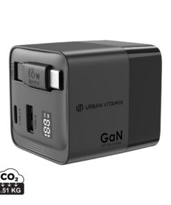 Urban Vitamin Mendocino 65W GaN-Charger mit einziehb. Kabel