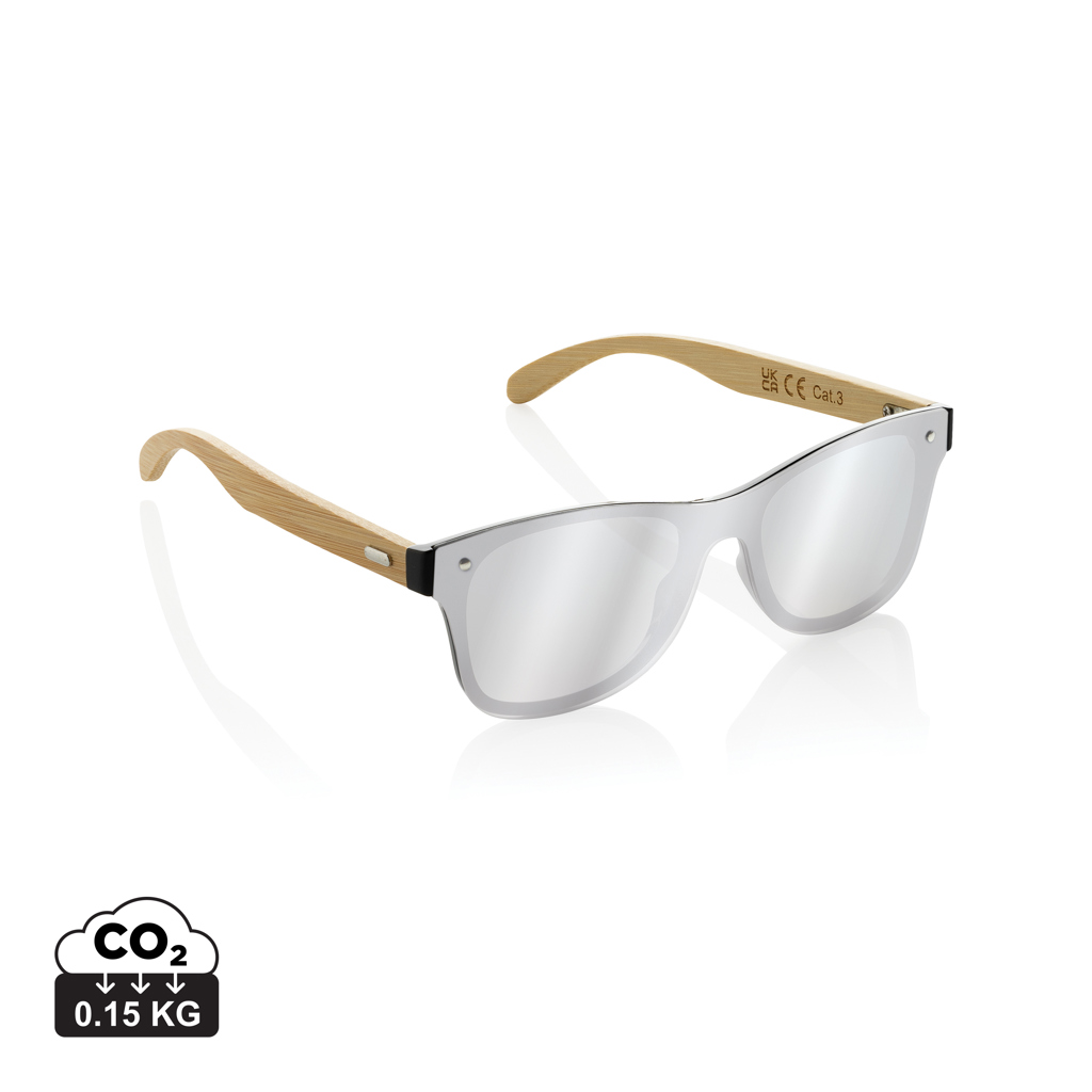 Prism Sonnenbrille aus RCS rec. Kunststoff mit Bambusbügeln 3 Prism Sonnenbrille aus RCS rec. Kunststoff mit Bambusbügeln
