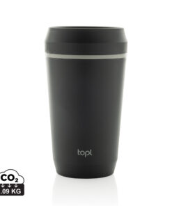 Topl-Becher aus rec. Kunststoff mit 360-Grad-Deckel 354ml