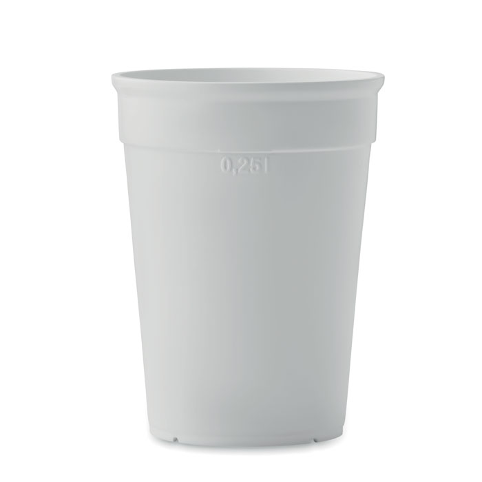 PP-Becher 250 ml AWAYCUP Weiß 4 PP-Becher 250 ml AWAYCUP Weiß – Bild 2