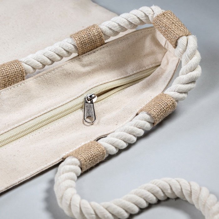 Strandtasche Canvas 280g/m² MAKENKE Beige 8 Strandtasche Canvas 280g/m² MAKENKE Beige – Bild 6