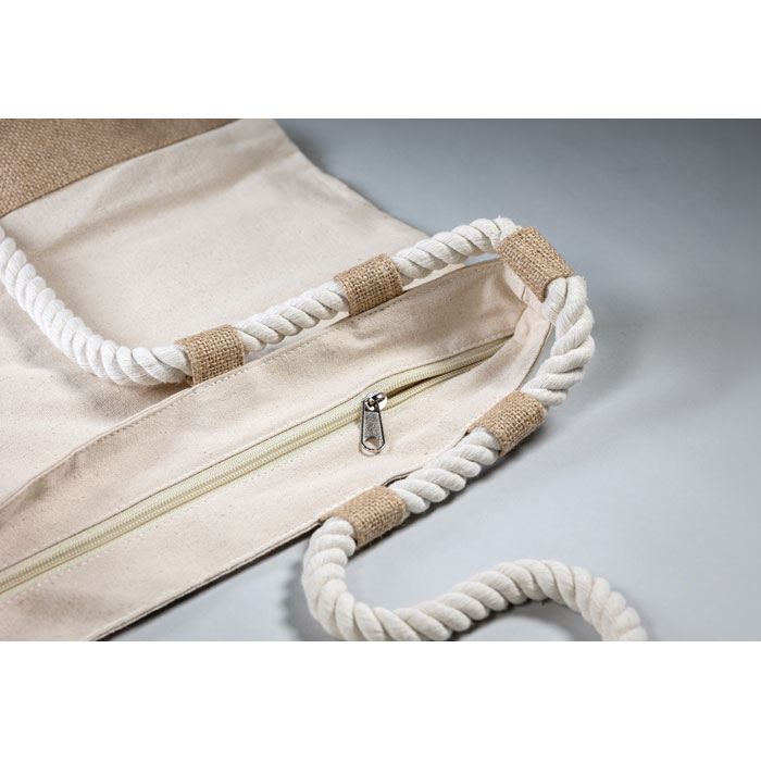 Strandtasche Canvas 280g/m² MAKENKE Beige 4 Strandtasche Canvas 280g/m² MAKENKE Beige – Bild 2
