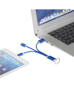 Metal 3-in-1 Ladekabel mit Schlüsselanhänger 8 13496102 E1