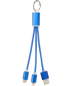 Metal 3-in-1 Ladekabel mit Schlüsselanhänger 7 13496102 F1
