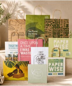 Musterbox mit Tüten aus Kraftpapier und landwirtschaftlichen Reststoffen weiss 7 1PW00301 M1