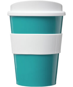 Alternative view of Americano® Medio 300 ml Becher mit Schutzring aquablau / weiss