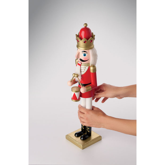 Große Nussknacker-Figur SUPER JOLY Rot 4 Große Nussknacker-Figur SUPER JOLY Rot – Bild 2