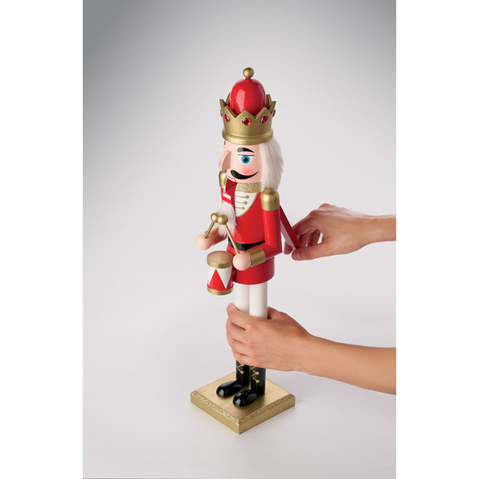 Große Nussknacker-Figur SUPER JOLY Rot 5 Große Nussknacker-Figur SUPER JOLY Rot – Bild 3