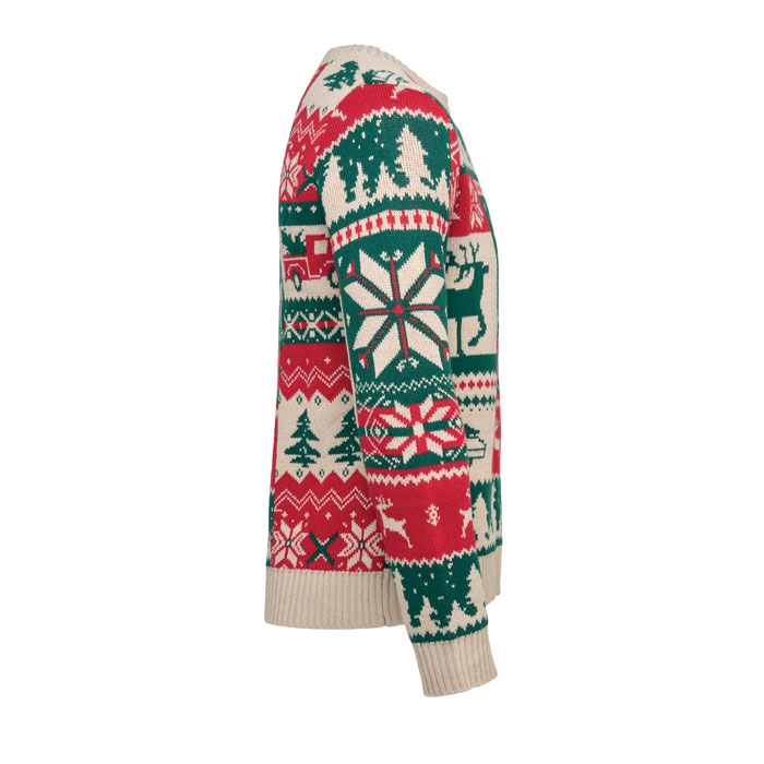 Weihnachtspullover S-M SHIMIS Beige 4 Weihnachtspullover S-M SHIMIS Beige – Bild 2
