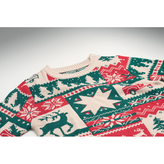 Weihnachtspullover S-M SHIMIS Beige 6 Weihnachtspullover S-M SHIMIS Beige – Bild 4