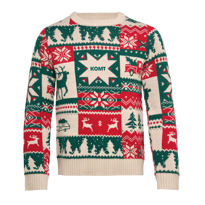 Weihnachtspullover S-M SHIMIS Beige 7 Weihnachtspullover S-M SHIMIS Beige – Bild 5