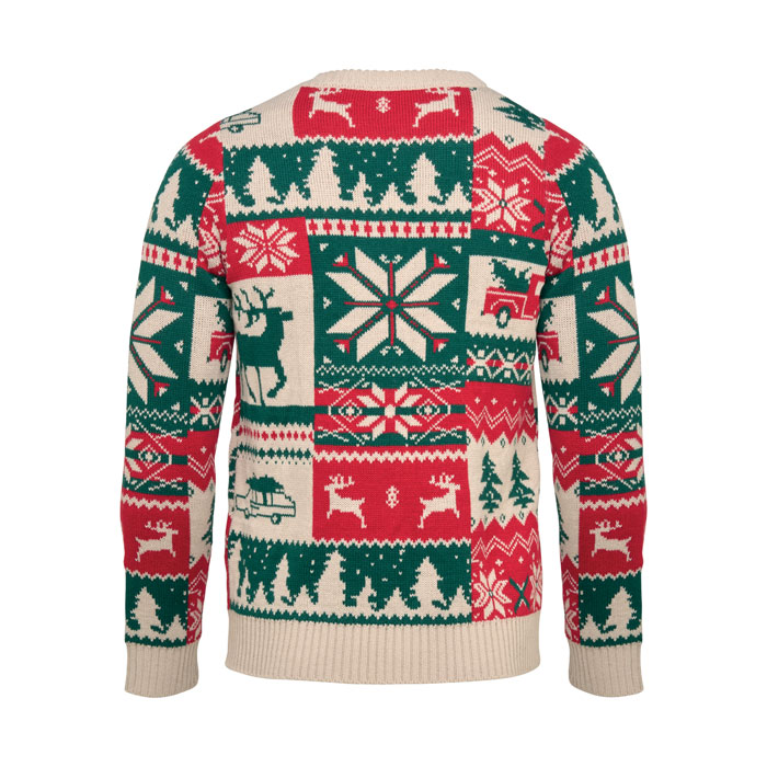 Weihnachtspullover L-XL SHIMIS XL Beige 4 Weihnachtspullover L-XL SHIMIS XL Beige – Bild 3