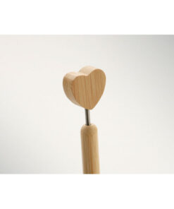Kugelschreiber Bambus Herz CORAPEN Holz – Bild 2