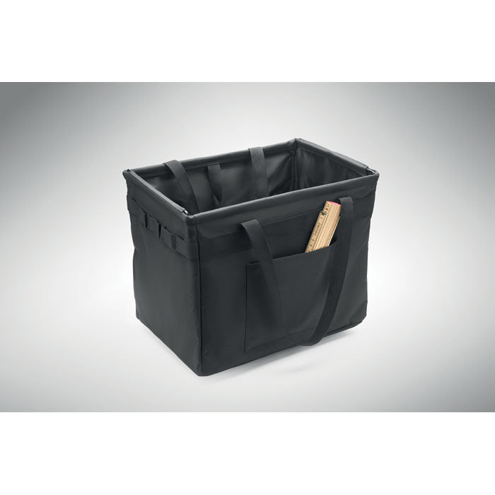 Faltbarer RPET-Organizer FORM Schwarz 6 Faltbarer RPET-Organizer FORM Schwarz – Bild 4