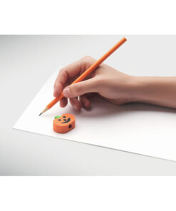 Holzbleistift mit Radiergummi WEENPEN Orange – Bild 5