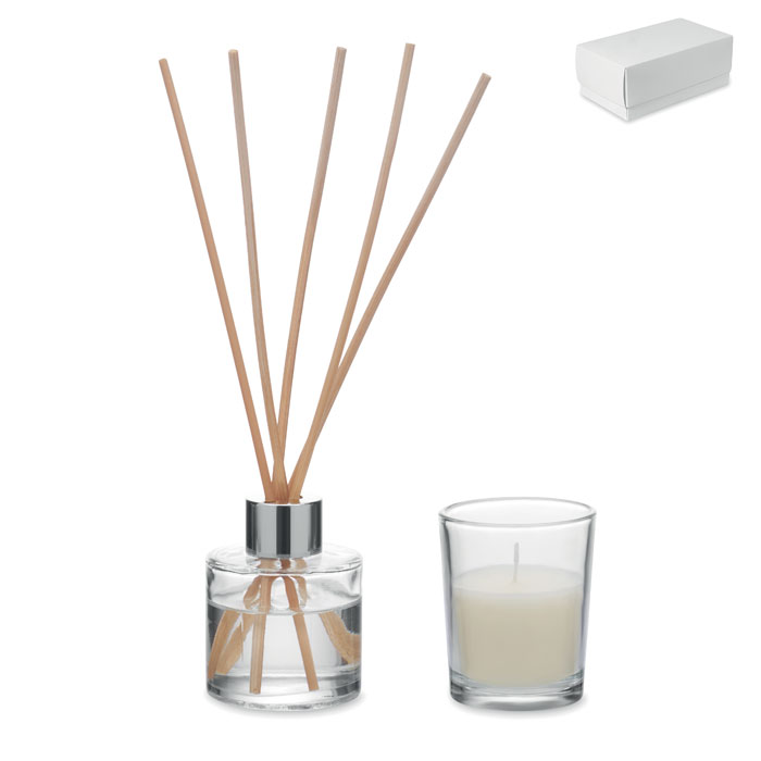 Raumduft Vanille-Aroma MUSKA SET Transparent 3 Raumduft Vanille-Aroma