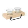 Teelichthalter-Set IRONDLE Holz 2 Teelichthalter-Set