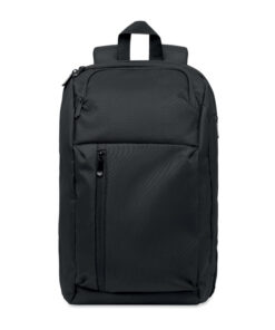 15" RPET Laptop-Rucksack 15L DOHA Schwarz – Bild 6