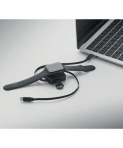 Einziehbares 100W-Typ-C-Kabel SKILFUL Schwarz 11 Einziehbares 100W-Typ-C-Kabel SKILFUL Schwarz – Bild 3