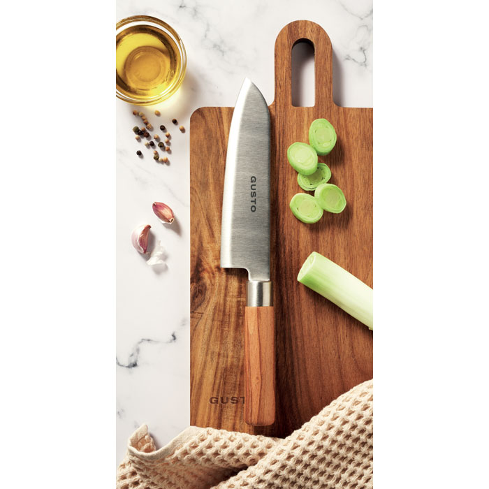 Kochmesser mit Buchenholz SLICE Silber 8 Kochmesser mit Buchenholz SLICE Silber – Bild 6