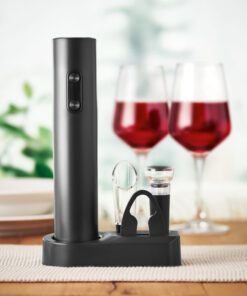 Elektrischer Korkenzieher VINO SET Schwarz 12 Elektrischer Korkenzieher VINO SET Schwarz – Bild 4