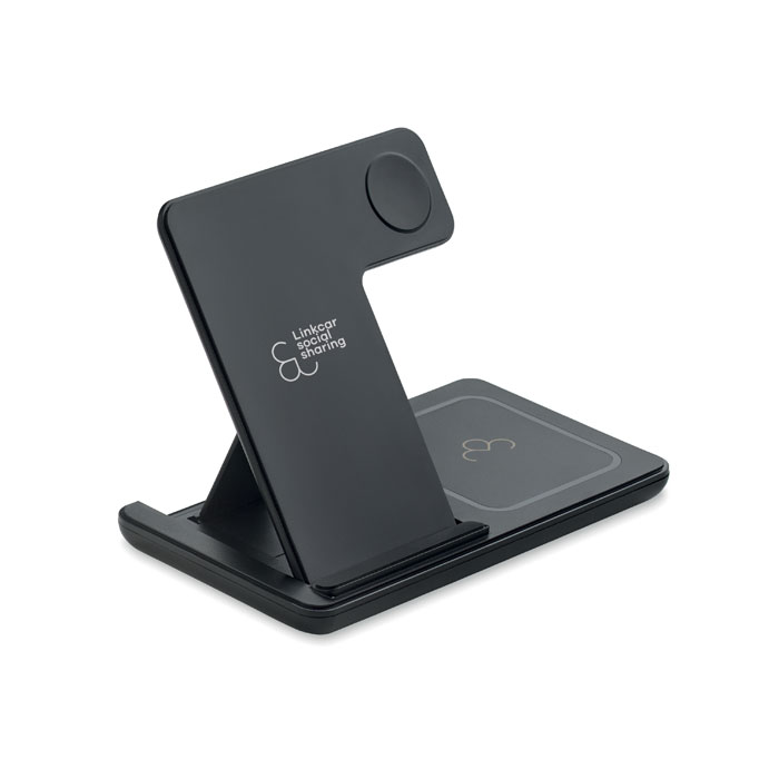 Faltbares 3in1 Ladegerät 15W DOCK3 Schwarz 7 Faltbares 3in1 Ladegerät 15W DOCK3 Schwarz – Bild 5