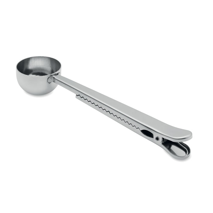Dosierlöffel mit Klemme SPOONCOOP Silber 4 Dosierlöffel mit Klemme SPOONCOOP Silber – Bild 2