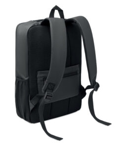 15" Hartschalen-RPET-Rucksack NOVIX Schwarz – Bild 2