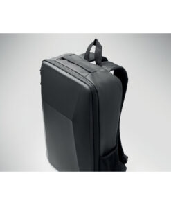 15" Hartschalen-RPET-Rucksack NOVIX Schwarz – Bild 7