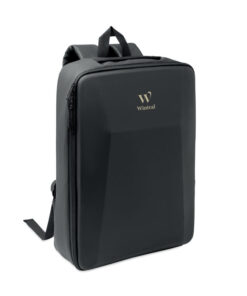 15" Hartschalen-RPET-Rucksack NOVIX Schwarz – Bild 5
