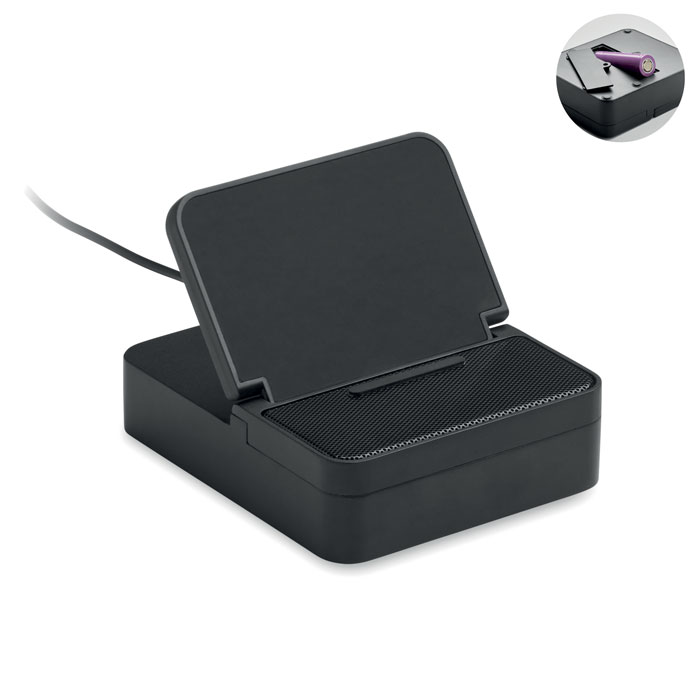 Ladestation mit Lautsprecher CHARGEBEAT Schwarz 3 Ladestation mit Lautsprecher