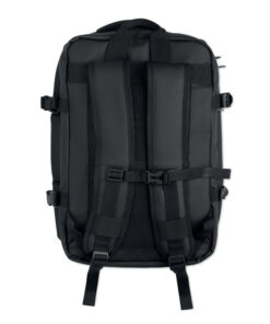 Erweiterbarer RPET-Rucksack XJUST Schwarz – Bild 3