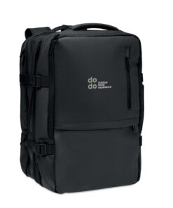 Erweiterbarer RPET-Rucksack XJUST Schwarz – Bild 4