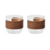 Kaffeegläser-Set BOGOTA SET Holz 2 Kaffeegläser-Set