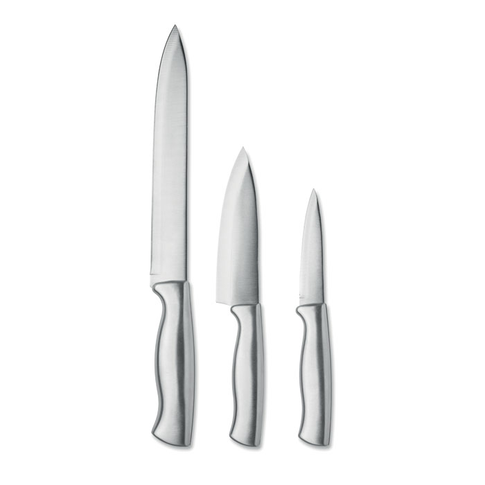 Messer-Set Edelstahl 3-tlg. COCINERO Silber 3 Messer-Set Edelstahl 3-tlg.
