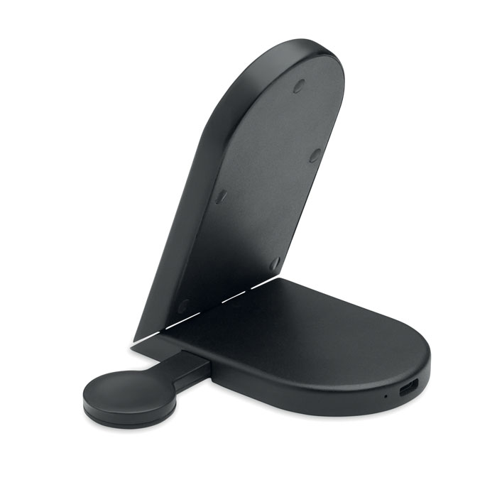 3in1 kabellose Ladestation ELASTI Schwarz 5 3in1 kabellose Ladestation ELASTI Schwarz – Bild 3